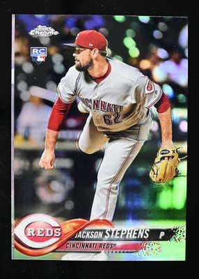 2018 Topps Chrome #110 Jackson Stephens Refractor Rookie Cincinnati Reds - Image 1 of 2