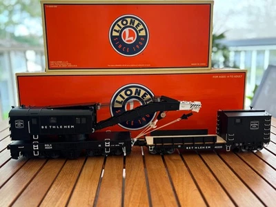 GRÚA Lionel 6-81884 + 6-81890 BETHLEHEM LEGACY + BOOM CAR CON SONIDOS DE RIEL  Foto 1 de 4