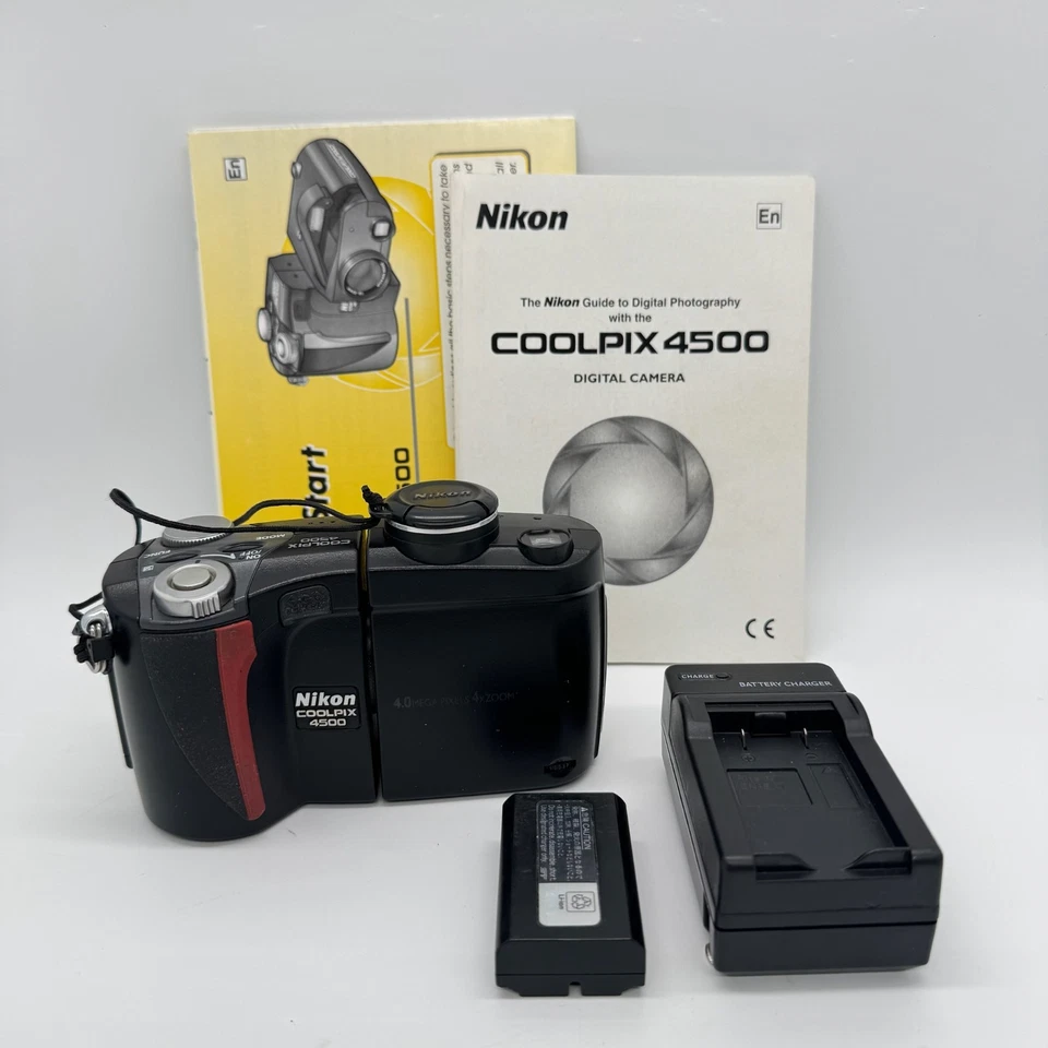 Nikon Coolpix 4500 4.0MP Swivel Lens Digital Camera w/ Accessories TESTED! - Image 1 of 4