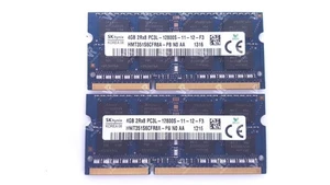 Hynix 8GB (2X4GB) PC3L-12800S DDR3 1600MHz 204pin Laptop Memory HMT351S6CFR8A-PB - Picture 1 of 1