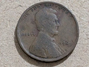 1909 Lincoln Cent  (no Mint Mark) Circulated Uncertified Ungraded - Picture 1 of 2