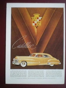 AK AUTO 1947 CADILLAC AUTO POSTER - Bild 1 von 1