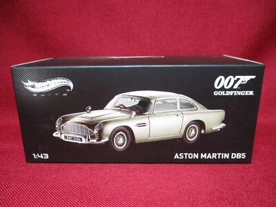 1:43 Scale James Bond Goldfinger Hot Wheels Elite Aston Martin DB5 Sean Connery - Image 1 of 3