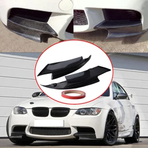 For BMW E90 E92 E93 M3 2007~2013 Carbon Fiber Front Bumper Splitter Spoiler Lip- - Bild 1 von 7