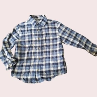 * Camisa ARIZONA Azul Franela a Cuadros Manga Larga Botón Frontal Niños Talla L 7 Foto 1 de 3