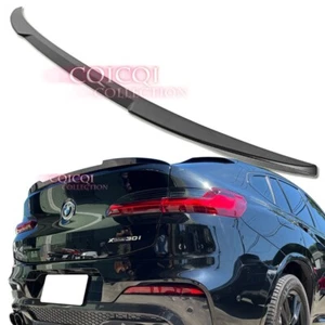 Painted Gloss Black V type trunk spoiler for BMW 2019~ G02 X4 ◎ - Picture 1 of 3