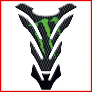 paraserbatoio HONDA KAWASAKI YAHAMA tank pad 3D moto tank pad resinato VERDE - Foto 1 di 1