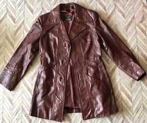 VTG Avant by Garde Women’s Brown Genuine Leather Jacket.Couple flaws,see pics - Picture 1 of 14