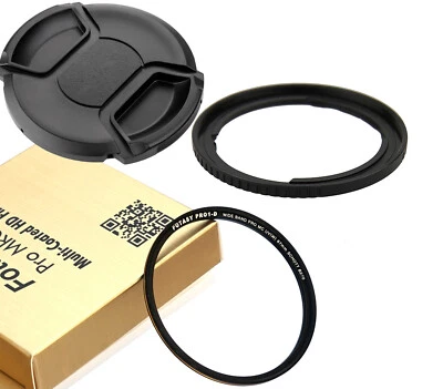 FOTASY 67mm Adapter as Canon FA-DC67A + 67mm MRC MCUV Filter + Cap PowerShot SX50 HS