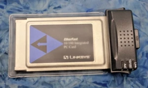 Linksys EtherFast 10/100 Ethernet LAN PCMCIA PC Card with Integrated Jack PCM100 - Bild 1 von 5