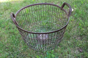 Alter Drahtkorb ~ Kartoffelkorb ~ Erntekorb ~ Landhaus ~ Vintage ~ Gartendeko - Bild 1 von 6