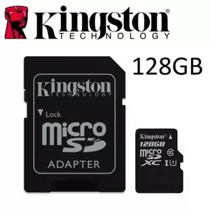 KINGSTON SD Card Class 10 with Adapter Micro Memory High Speed SD Micro SDHC New - Picture 1 of 13