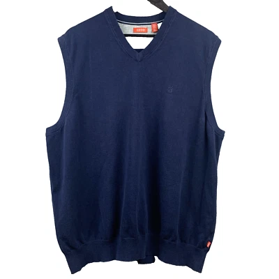 IZOD Sweater Vest Mens Size Extra Extra Large Tall Navy Blue Golf Classic Preppy - Image 1 of 4