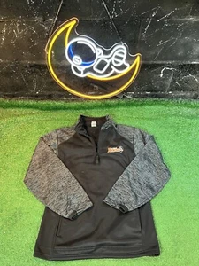 NLL Buffalo Bandits 1/4 Zip Fleece Pullover Long Sleeve Black Men’s Size Small - Picture 1 of 5