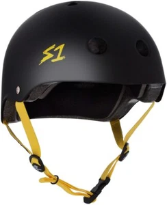 Casco S1 Lifer - Correas negras mate/amarillas - Imagen 1 de 4