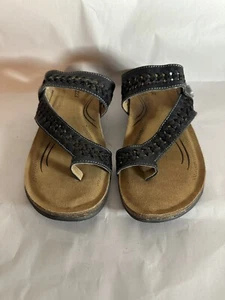 Neu ohne Karton Biza Lexi Damen Zinn Leder Sandale Größe 7-7,5 (38) Boho Sommer Freizeit - Bild 1 von 8