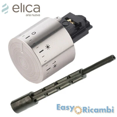 Perno e Manopola cappa cucina Elica Whirlpool Ariston PRN0093036B MNP0091808B - Immagine 1 di 4