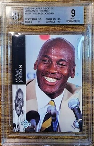 MICHAEL JORDAN 1993 UPPER DECK SE RETIREMENT #MJR1 BGS 9+ ULTRA RARE - Picture 1 of 3