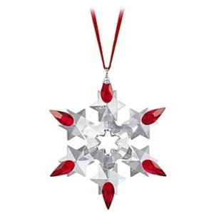 Swarovski Holiday Ornament - 2010 - Österreichische Kristall Schneeflocke mit roten Spitzen - NEU - Neu in OVP - Bild 1 von 4