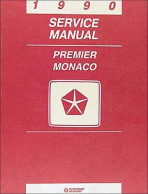 Manuale Di Riparazione Originale 1990 Dodge Monaco Eagle Premier 90 - Immagine 1 di 2