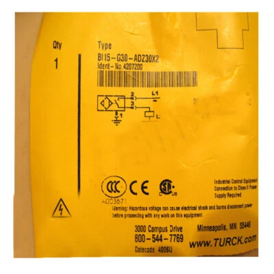 TURCK BI15-G30-ADZ30X2 4207200 Inductive sensor # - Image 1 of 3