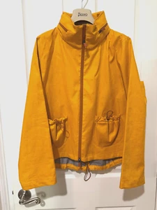 Herno Laminar Marigold Linen Waterproof Windproof hooded Jacket size 44 - Picture 1 of 3