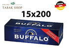 15x200 Buffalo Hlsen Filterhlsen Zigarettenhlsen (3000 Hlsen)