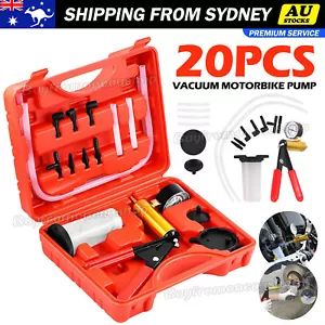 Hand-Held Brake Bleeder Tester Set Bleed Kit Car Motorbike Bleeding Vacuum Pump - Picture 1 of 11