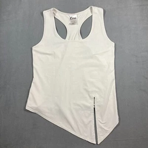 Zyia Active Light Grey Tank Top Large L Split Tie Front Athletic Running outdoor - Picture 1 of 7