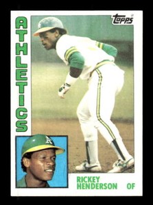 1984 Baseball Topps Rickey Henderson Oakland Athletics #230