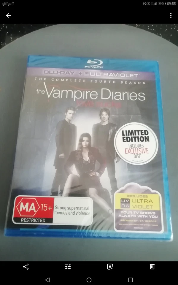 The Vampire Diaries The Complete 4th Season Limited Edition (Blu-ray, 2013) New - Image 1 of 2