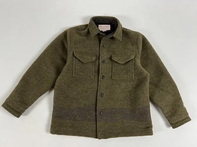 FILSON CCC JACQUARD WOOL JAC-SHIRT OLIVE BROWN MULTI M NWT - Image 1 of 4