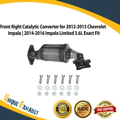 Front Right Catalytic Converter for12-13Chevrolet Impala|14-16Impala Limited3.6L — 第 1/4 张图片