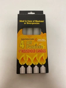 4 6” All Purpose House Hold Emergency Candles  - Picture 1 of 1