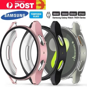 Full Screen Protector For Samsung Galaxy Watch 7 6 5 Case 40mm 44mm Cover FE - Picture 1 of 13