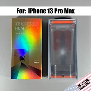 FUNCAT Screen Protector for iPhone 13 Pro Max -1x HD Clear Glass w/ Install Tray - Picture 1 of 11