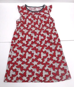 GIRLS TEA COLLECTION RED BUTTERFLY DRESS SIZE 6 - Picture 1 of 1