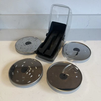 Magimix Creative Slicing Disc Kit with Caddy Set Of 4 Four Discs Julienne Grater - Image 1 of 4