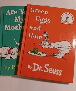 2-Dr. Seuss Green Eggs And Ham & Are You My Mother By P.D. Eastman - Picture 1 of 5
