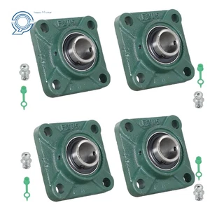 UCF205-16  Pillow Block Flange Bearing 1" Bore 4 Bolt  Solid Base 4 Pieces new - Picture 1 of 17