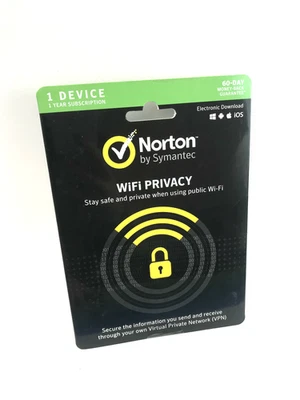 Norton WiFi Privacy by Symantec 1 Device 1 Year Subscription  #1789 - Image 1 of 2