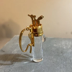 Swarovski Crystal Memories Miniature Golf Clubs Gold Plated - Picture 1 of 8