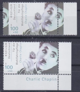 Bundesrepublik 2218 Charlie Chaplin mit markanter Verzähnung, postfrisch - Imagen 1 de 1