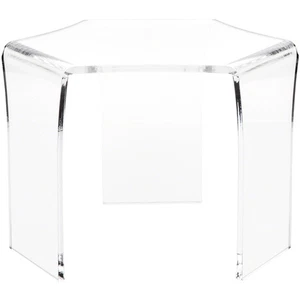 Plymor Clear Acrylic Tri-Leg (6 Sided) Display Riser, 7.75" H x 11" W x 9.5" D - Picture 1 of 1