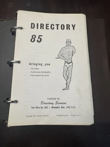 1963 DIRECTORY 85 Catalog Physique Photography - GAY Men Photo Photos - RARE - Picture 1 of 10