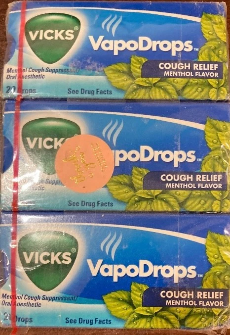 (Lot 12) Vicks Vapo Drops Menthol Flavor - Rare Discontinued - Image 1 of 2