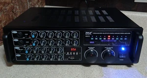 Pyle PMXAKB2000 Wireless Bluetooth Stereo Mixing Karaoke Amplifier 2000w - Picture 1 of 11