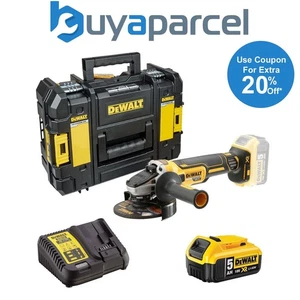 Dewalt DCG405P1 18v XR Brushless Cordless 125mm Angle Grinder -1 x 5.0ah Battery - Picture 1 of 8