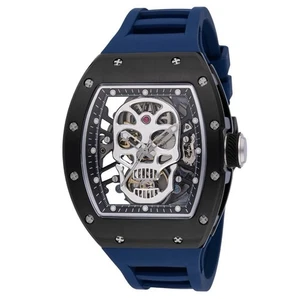Invicta S1 Rally SKULL Skeleton Blue Silicone Men Watch 49023  489MSRP - Picture 1 of 2