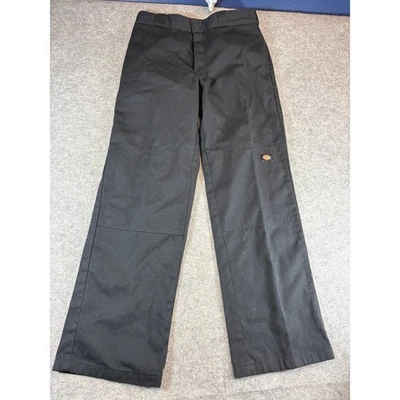 Dickies Pants Mens Size 32x32 Black Straight Leg Double Knee Workwear Loose Fit - Image 1 of 4
